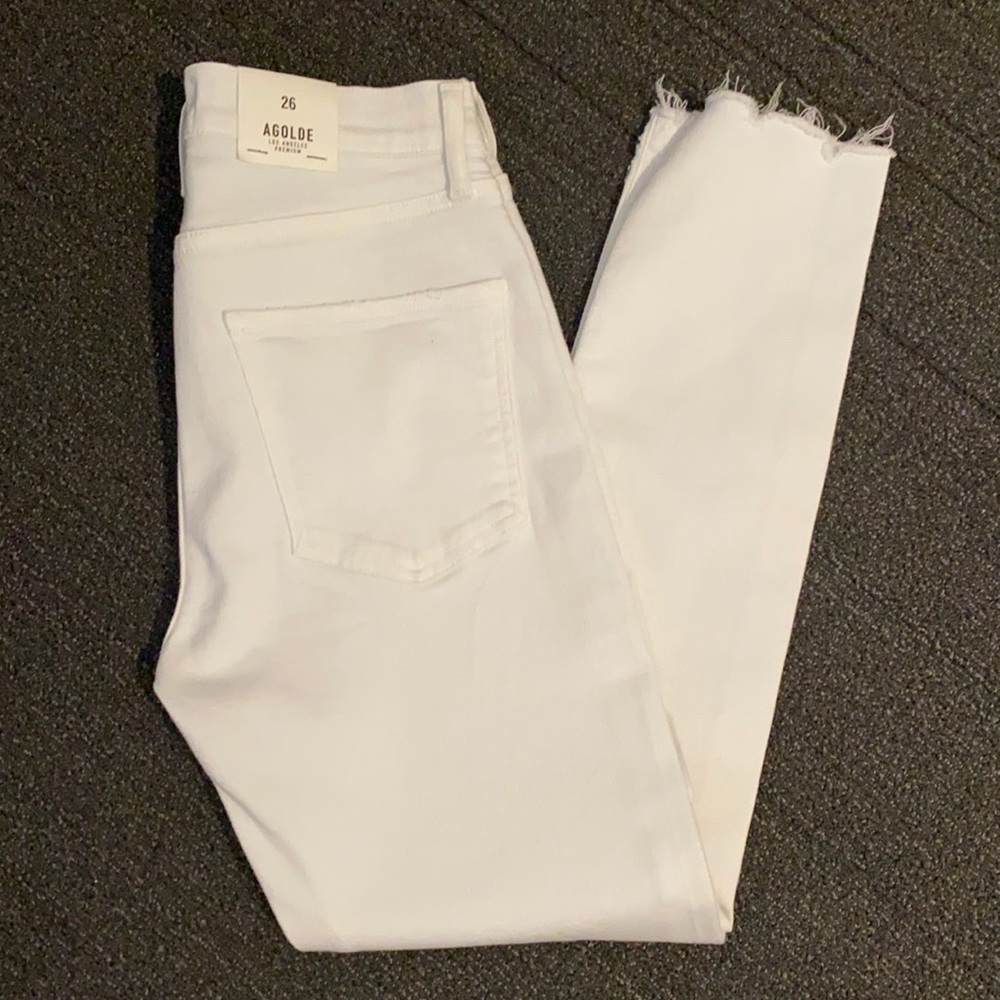 NWT AGOLDE SOPHIE CROP HIGH RISE JEANS